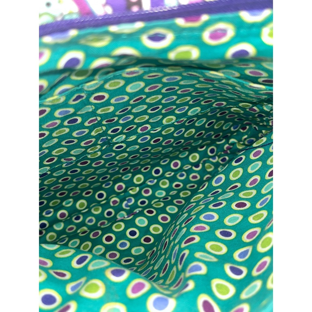 Vera‎ Bradley Crossbody Bag Quilted Purple Paisley Floral Everyday Purse - Picture 4 of 11